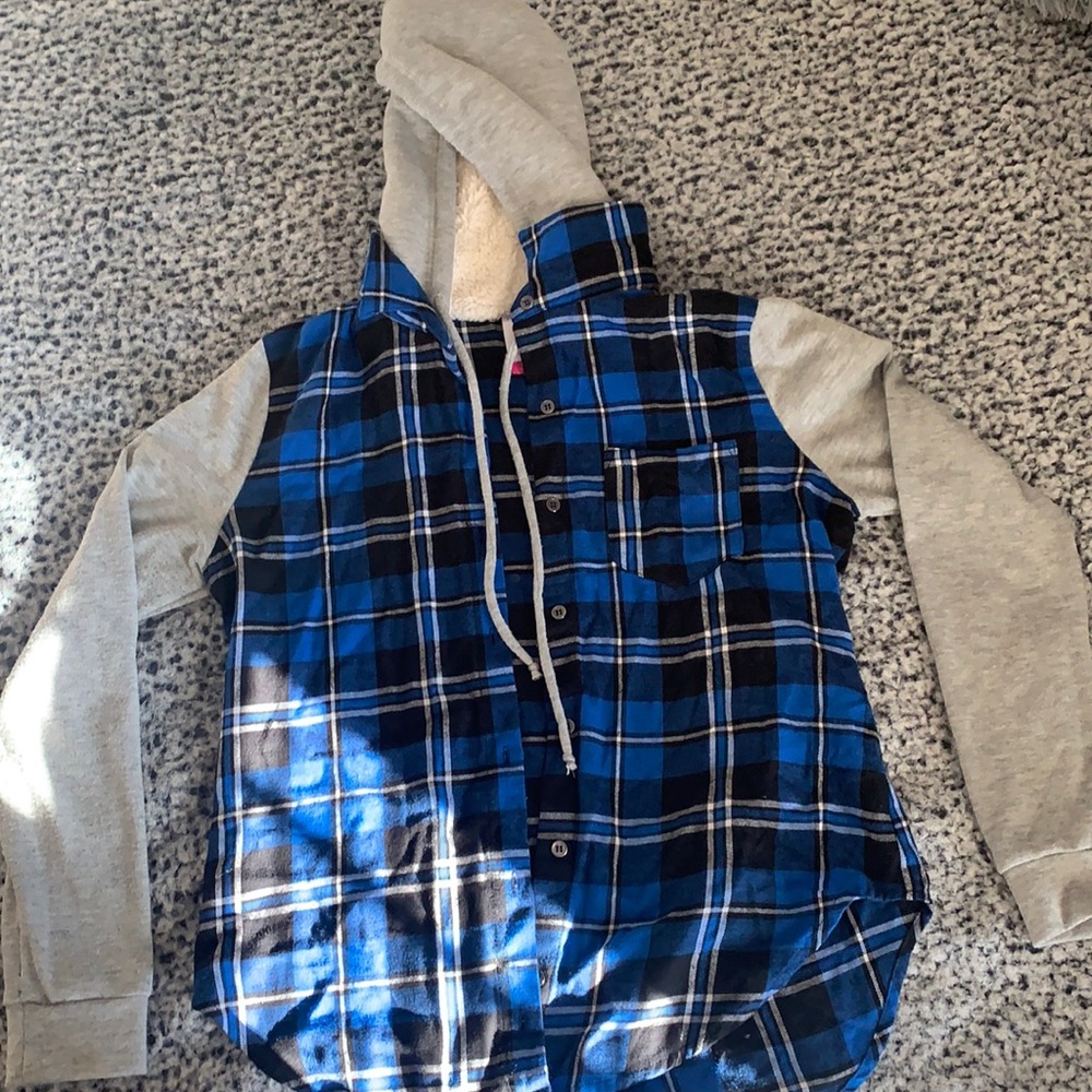 No Boundaries button down shirt hoodie